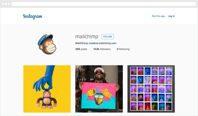 MailChimp 인스타그램 사례