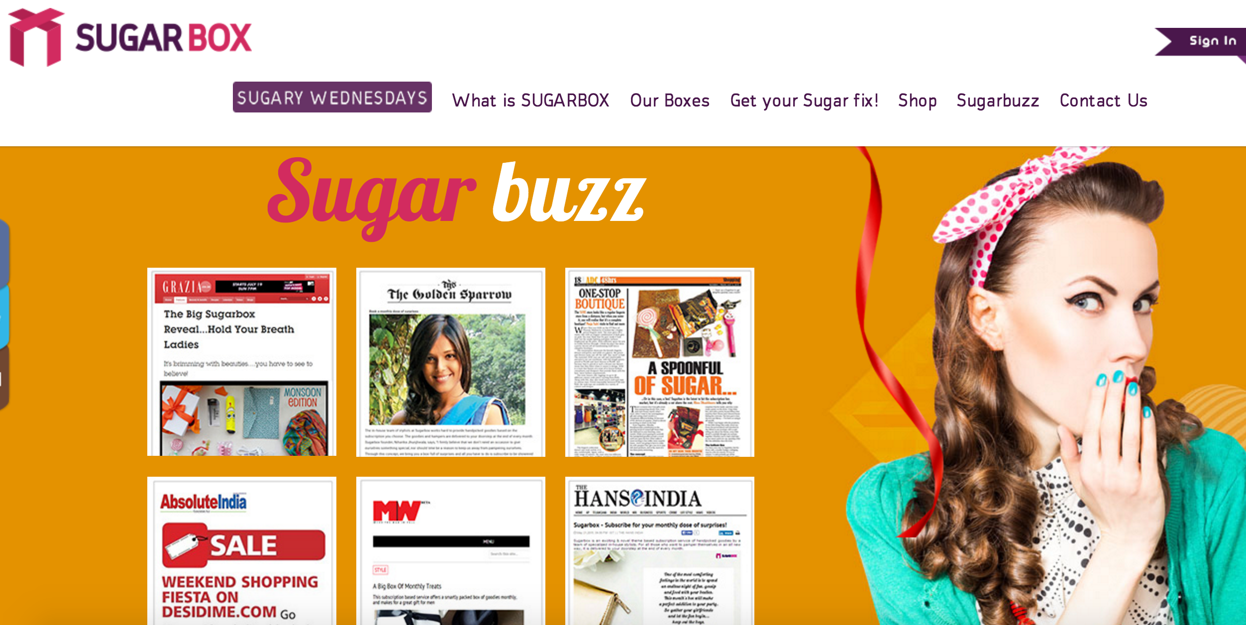 SugarBox 웹사이트
