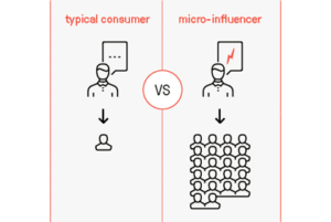 마이크로 인플루언서와 전통적인 소비자