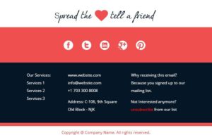 이메일 하단 글