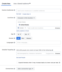 리드 제네레이션 광고 설정